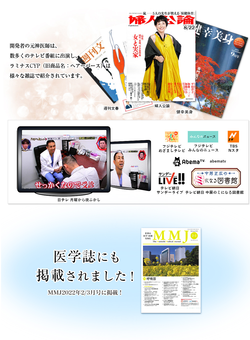 TV媒体出演実績